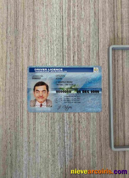 Australia Tasmania driving license photolook